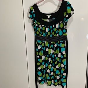 Short sleeve dress - polka dots